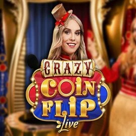 Live Casino logo of Crazy Coin Flip from Evolution at Instaspin Casino
