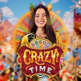 Crazy Time logo by Evolution at Instaspin Casino