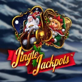 Jingle Jackpots slot logo by Dragon Gaming at Instaspin Casino