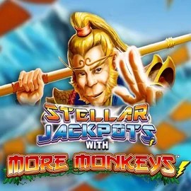 Official Jackpots logo: Stellar Jackpots with More Monkeys by Lightning Box Game at Instaspin Casino